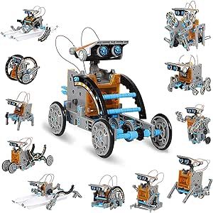 STEM Projects for Kids Ages 8-12, 12 in 1 Solar Robot Toys, Science Kits for Kids, Christmas Birthday Gifts Toys for 8 9 10 11 12 Years Old Boys, Girls