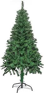 YUG 5ft Premium Spruce PVC Artificial Holiday Christmas Tree for Home, Office, Party Decoration with 380 Branch Tips, Easy Assembly & Foldable Base