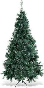 COSTWAY 6Ft Artificial PVC Christmas Tree W/Stand Holiday Season Indoor Outdoor Green