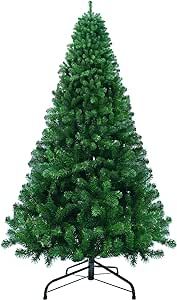 4ft Christmas Tree, Premium PVC Fir Artificial Holiday Christmas Tree, Ideal for Home, Office, and Xmas Party Decoration, Includes Metal Foldable Stand