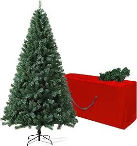 4ft Artificial Christmas Tree, Arbol de Navidad with 450 Branch Tips, Premium North Valley Spruce with Fold-Able Base Stand, Xmas Tree for Home, Office, Shop Decoration