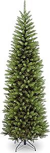 National Tree Company Artificial Slim Christmas Tree, Green, Kingswood Fir, Includes Stand, 7 Feet