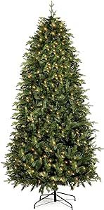 okicoler7.5ft Premium Spruce Artificial Holiday Christmas Tree for Home, Office, Party Decoration w/ 1605Branch Tips, Easy Assembly, Metal Hinges & Foldable Base… (Green)…