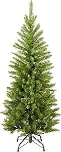 National Tree Company Artificial Slim Christmas Tree, Green, Kingswood Fir, Includes Stand, 4 Feet
